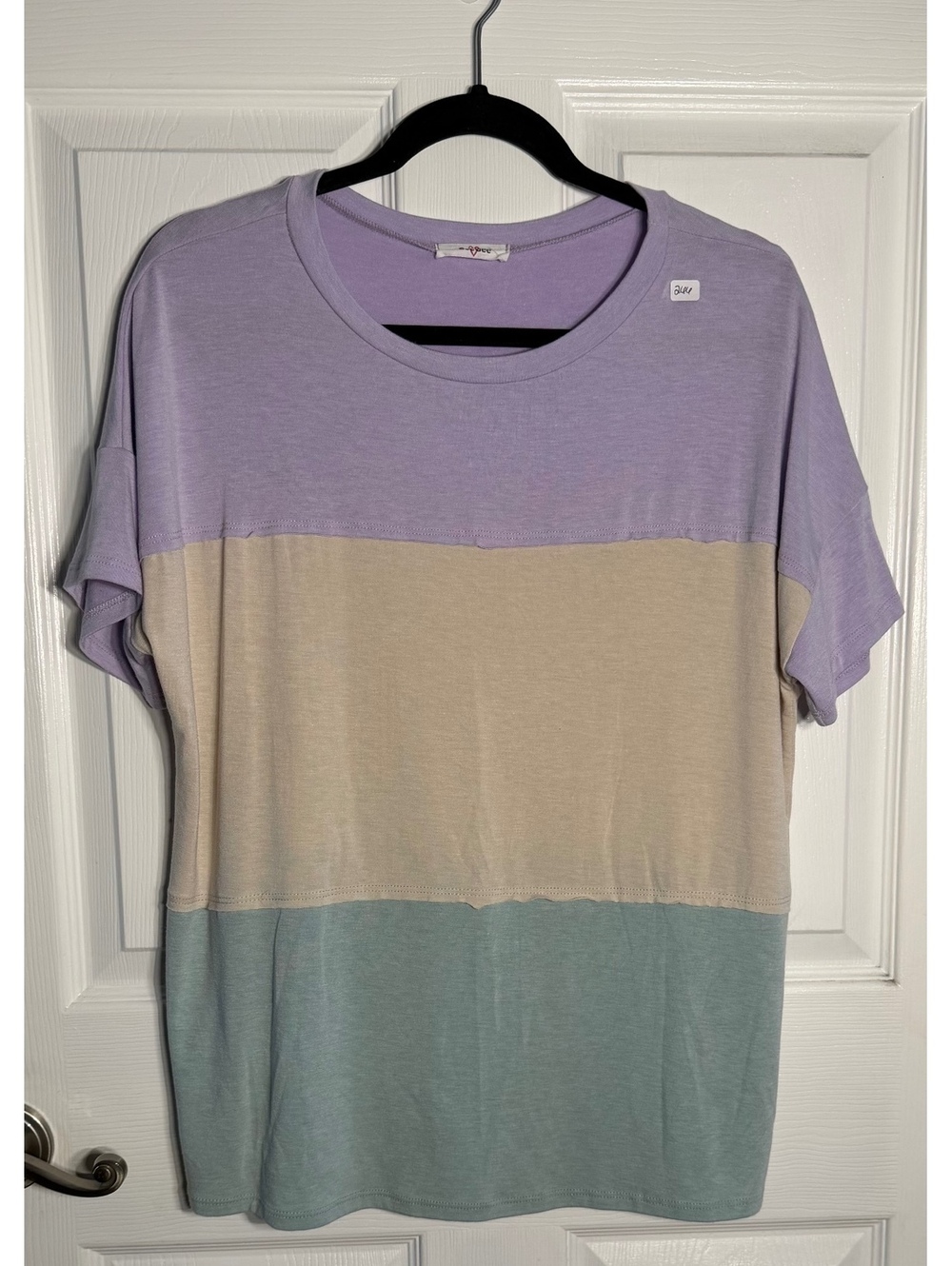 GeeGee Women's Color Block Short Sleeve T-Shirt, Medium